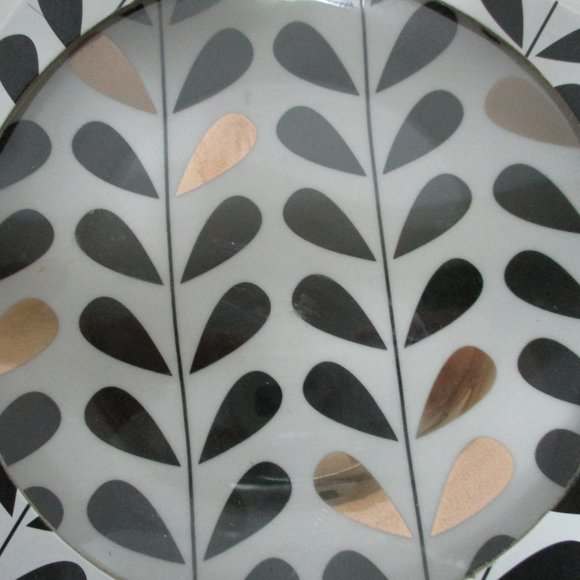 Macy's Designer Set 4 Dessert Salad Appetizer Plates 14K Gold Embellished 6” NEW - Picture 5 of 12